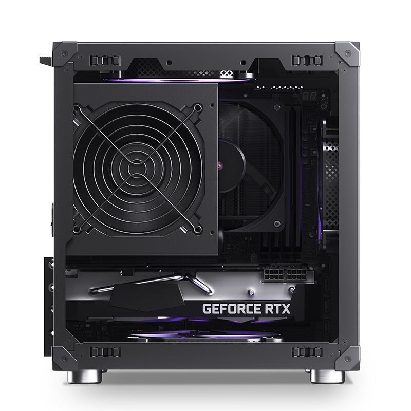 Vỏ Case Máy Tính Itx Lưới Jonsbo C6 đen 4