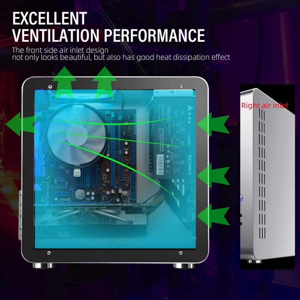 Vỏ Case Máy Tính Matx Golden Field M3s Nhỏ Gọn - Bạc 1