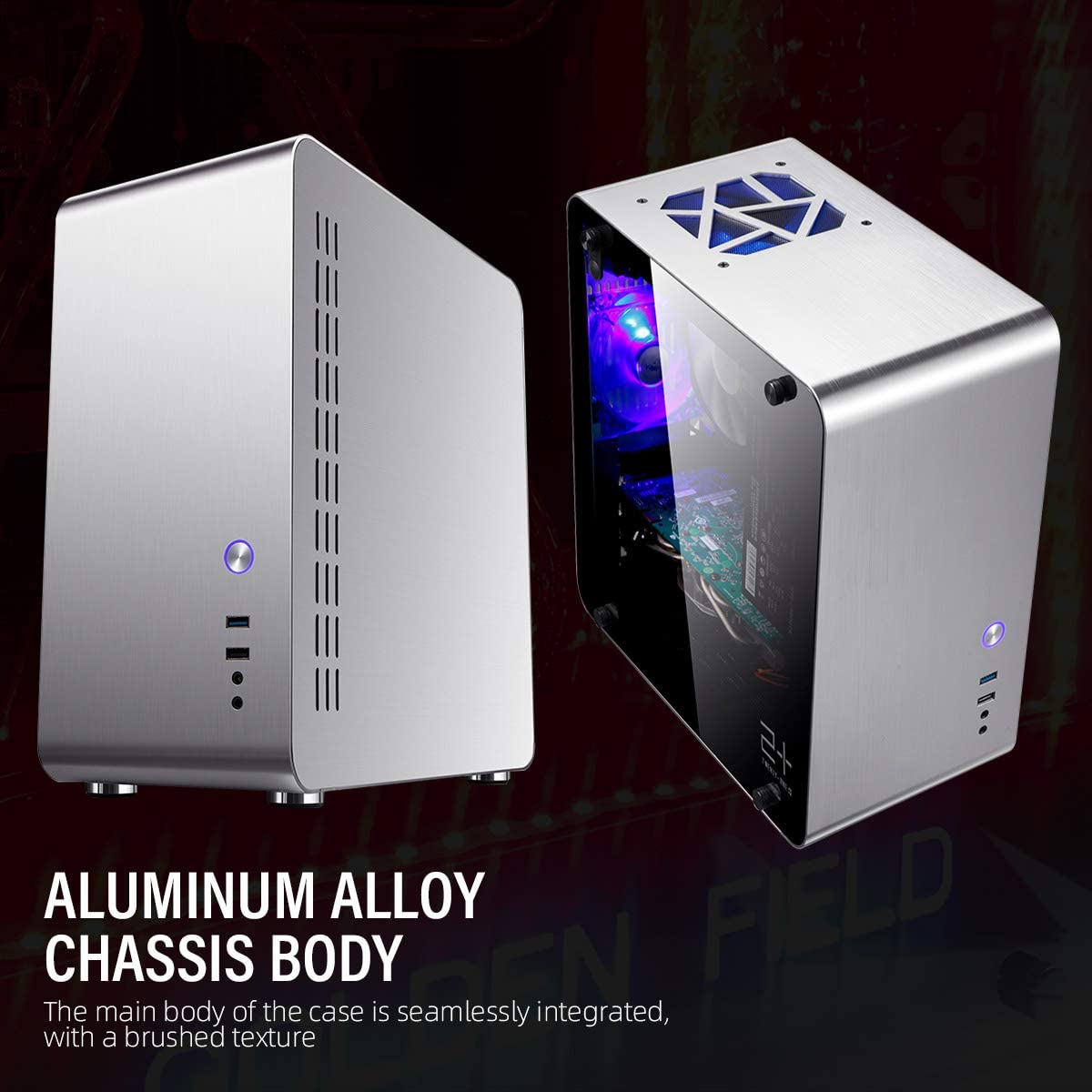 Vỏ Case Máy Tính Matx Golden Field M3s Nhỏ Gọn - Bạc 12