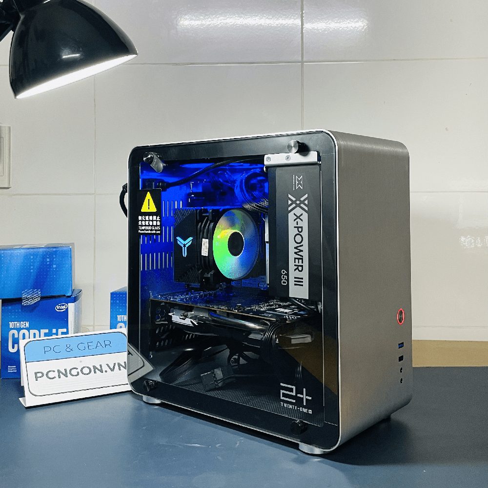 Vỏ Case Máy Tính Matx Golden Field M3s Nhỏ Gọn - Bạc 6