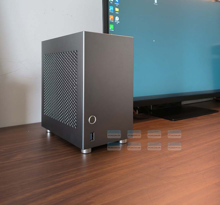 Vỏ Case Máy Tính Mini Itx Zs-a4dc Xám 2