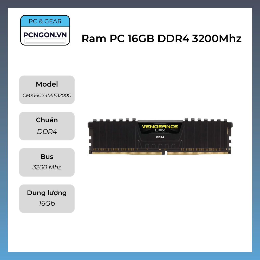 Ram Pc 16gb Ddr4 3200mhz Corsair Vengeance Lpx