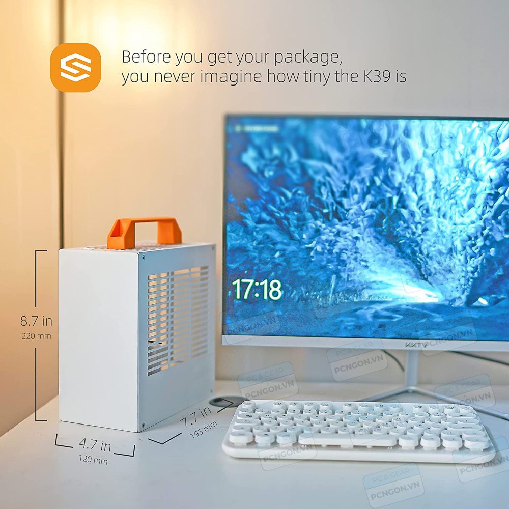 Vỏ Case Máy Tính Mini Itx K39 Sgpc Nhỏ Gọn - Trắng 4