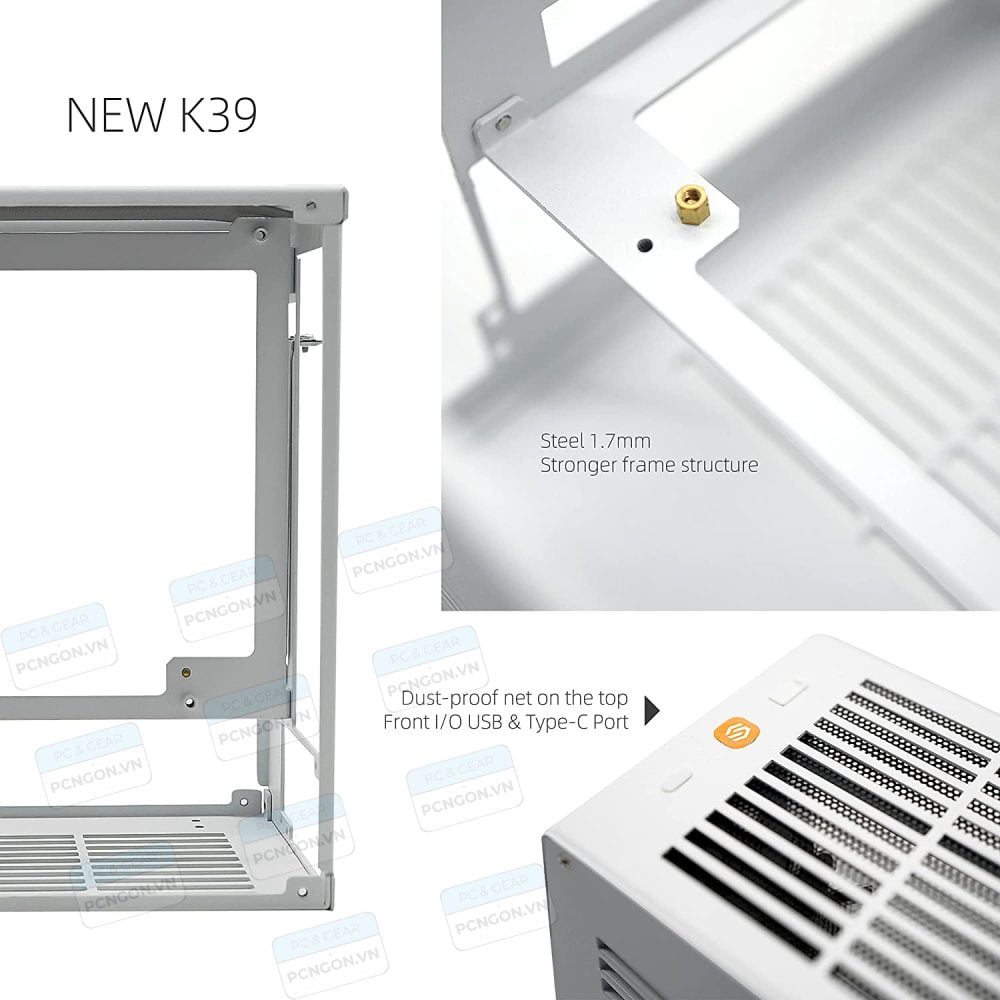 Vỏ Case Máy Tính Mini Itx K39 Sgpc Nhỏ Gọn - Trắng 6