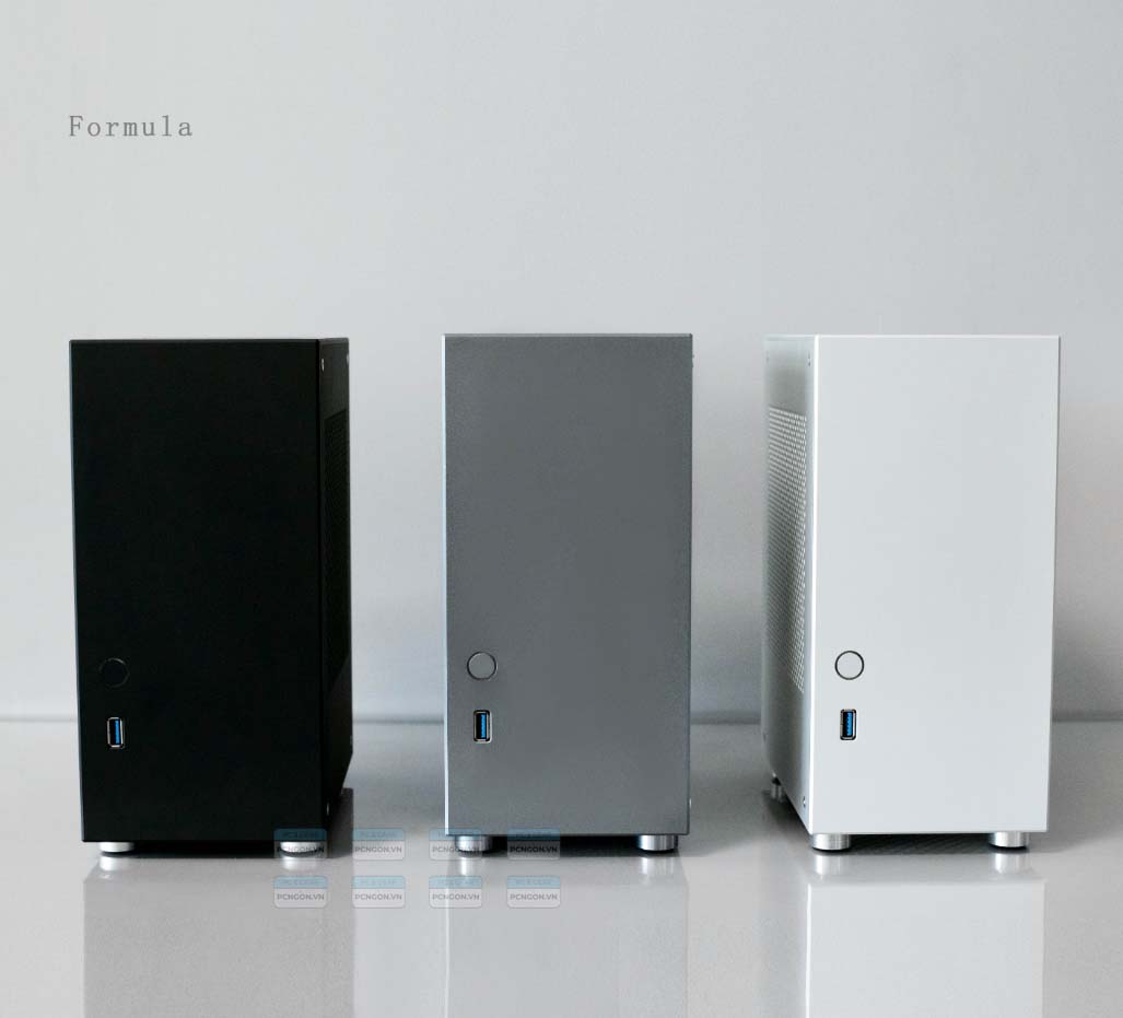 Vỏ Case Máy Tính Mini Itx Loli1s Đen - Xám - Bạc