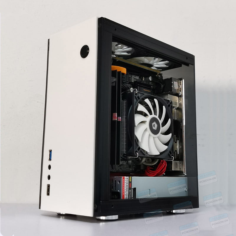 Vỏ Case Máy Tính Mini Itx Geeek A31s - Trắng 1