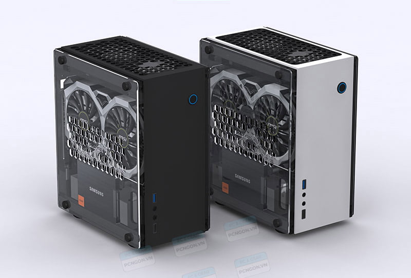 Vỏ Case Máy Tính Mini Itx Geeek A31s - Trắng 4