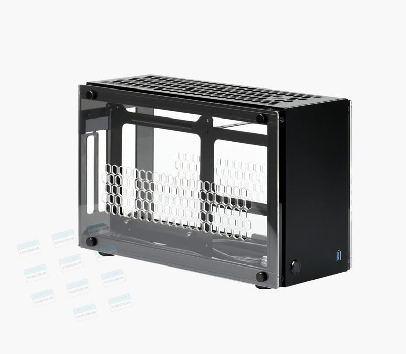 Vỏ Case Máy Tính Mini Itx Geeek A50s - Đen 6