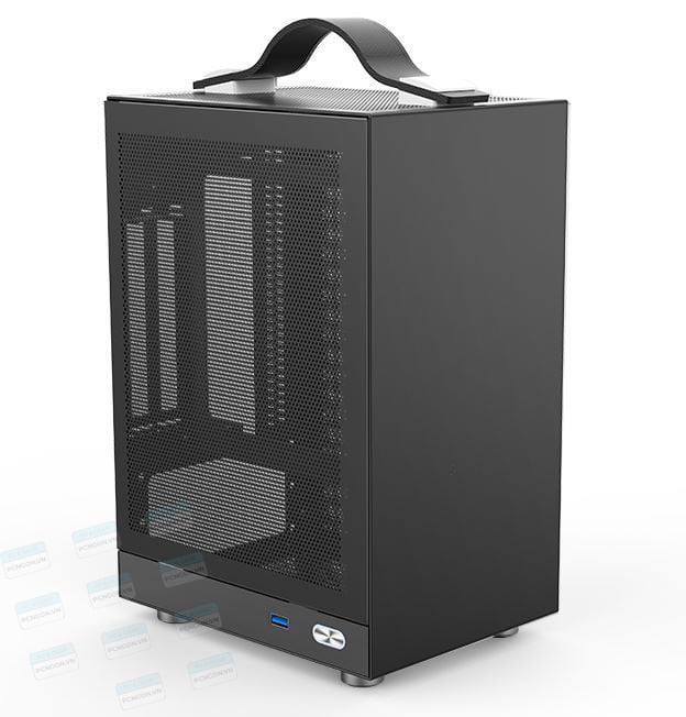 Vỏ Case Máy Tính Mini Itx Shiny Snake S200 - Đen 1