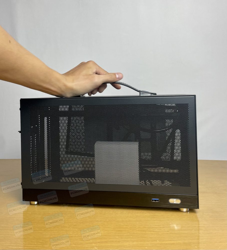 Vỏ Case Máy Tính Mini Itx Shiny Snake S400 - Đen 7