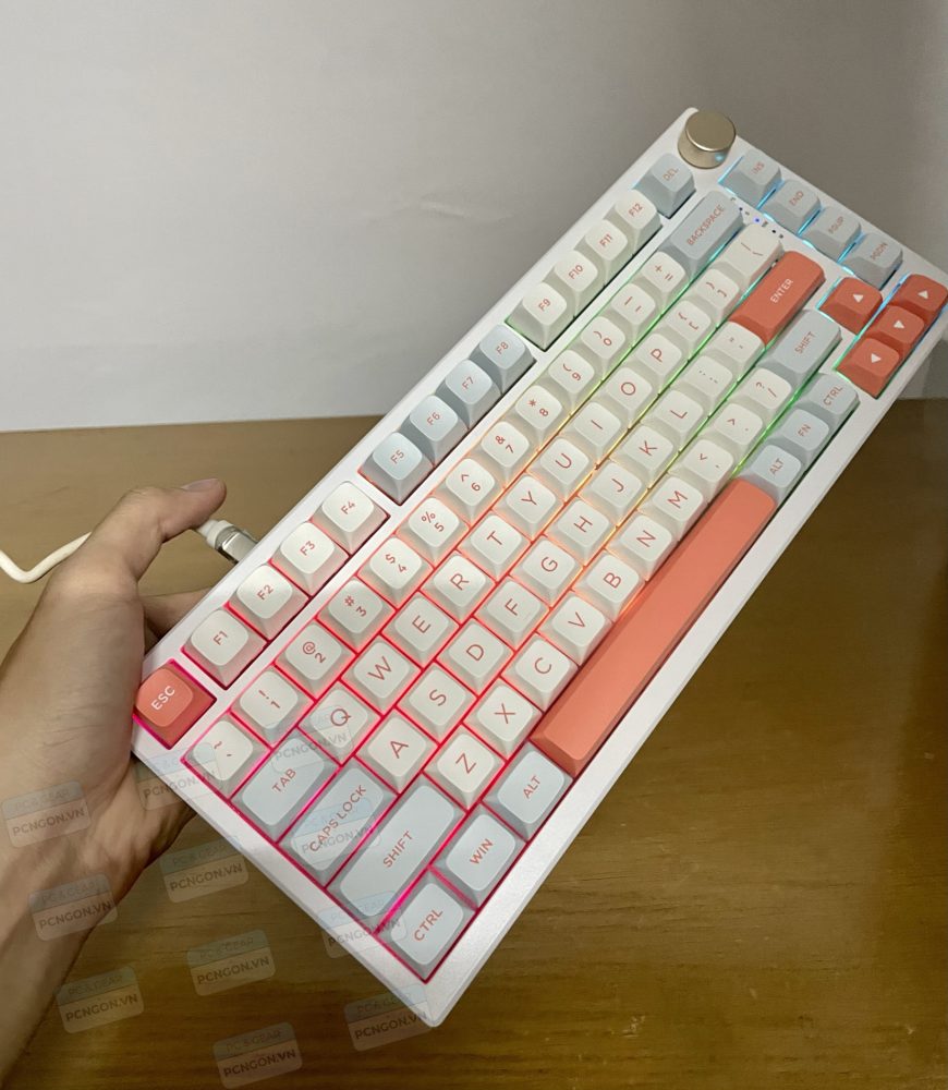 Bàn Phím Cơ Vgn N75 Orange (3 Mode) 16