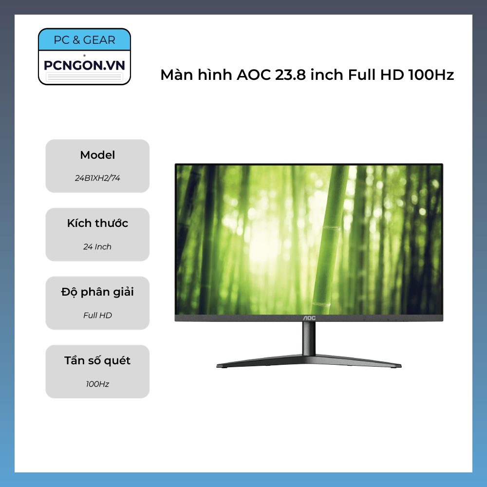 Màn Hình Aoc 23.8 Inch Full Hd 100hz (24b1xh274)