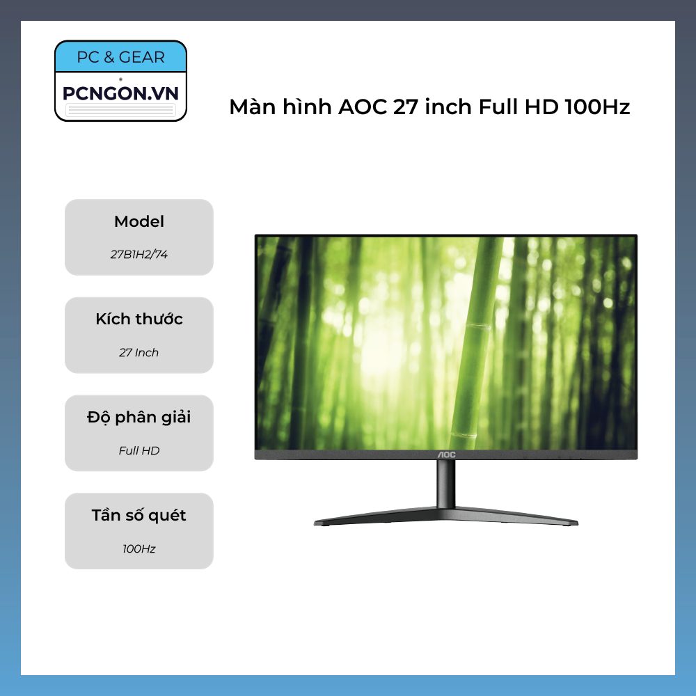 Màn Hình Aoc 27 Inch Full Hd 100hz (27b1h274)
