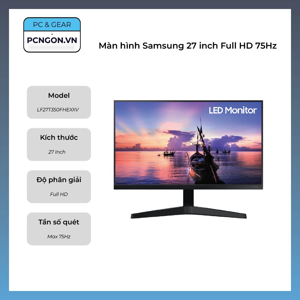 Màn Hình Samsung 27 Inch Full Hd 75hz (lf27t350fhexxv)