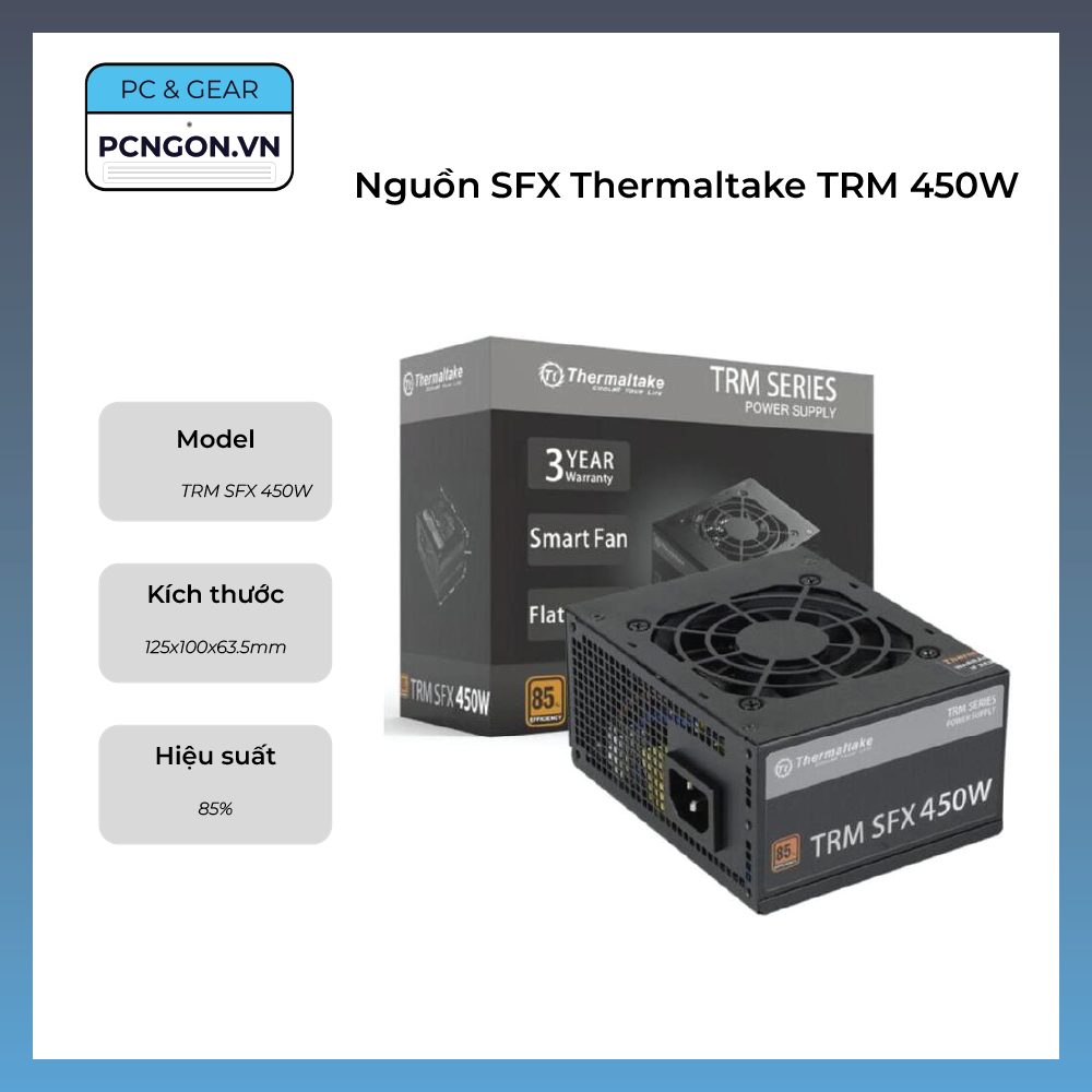 Nguồn Sfx Thermaltake Trm 450w Dây Liền