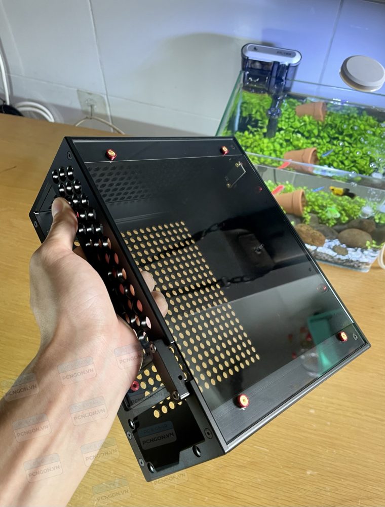 Vỏ Case Máy Tính Mini Itx Captain V8 Nhỏ Gọn – đen