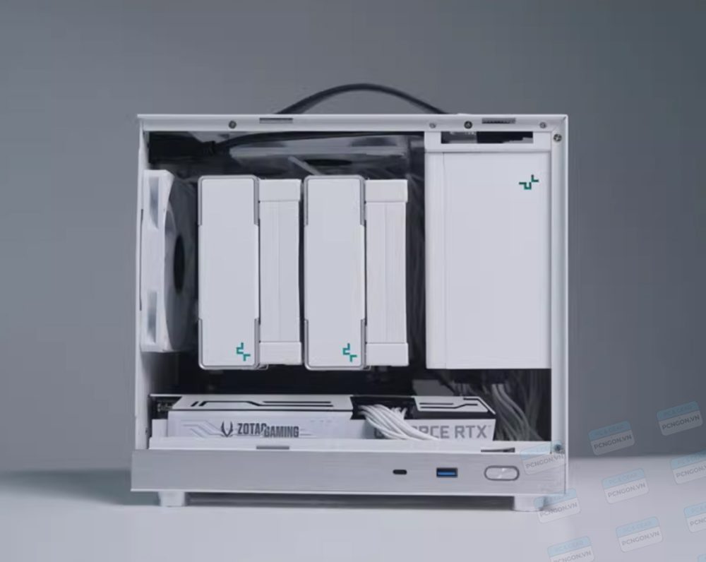 Vỏ Case Máy Tính Mini Itx Shiny Snake G200 - Trắng 2
