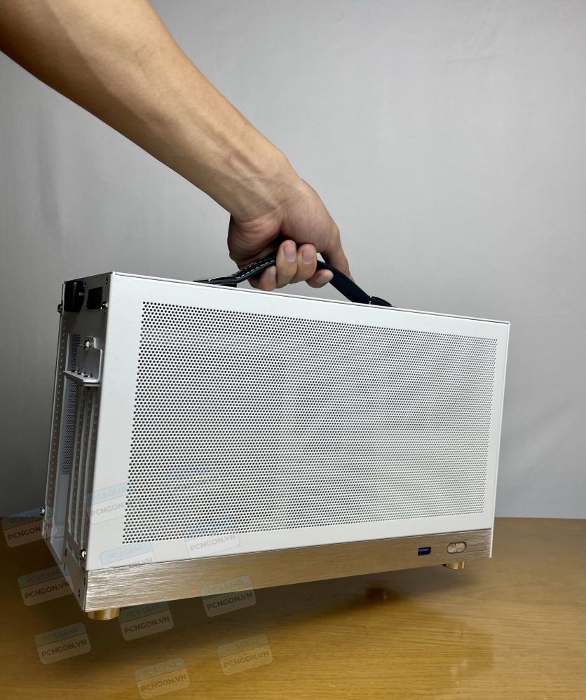 Vỏ Case Máy Tính Mini Itx Shiny Snake S400 - Trắng (kèm Riser 4.0) 1