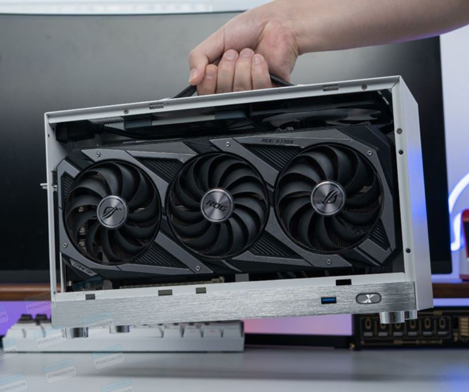 Vỏ Case Máy Tính Mini Itx Shiny Snake S400 - Trắng (kèm Riser 4.0) 16