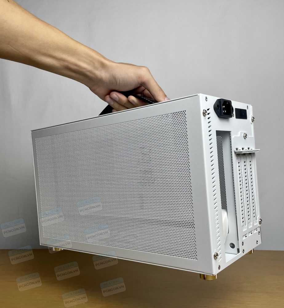 Vỏ Case Máy Tính Mini Itx Shiny Snake S400 - Trắng (kèm Riser 4.0) 5