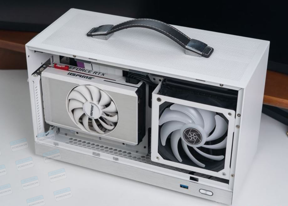 Vỏ Case Máy Tính Mini Itx Shiny Snake S400 - Trắng (kèm Riser 4.0) 6 (2)