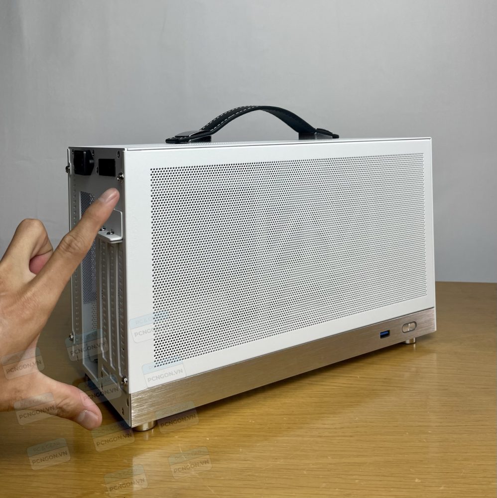 Vỏ Case Máy Tính Mini Itx Shiny Snake S400 - Trắng (kèm Riser 4.0) 8