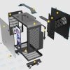 Vỏ Case Máy Tính Mini Itx Traveler - Vàng 4