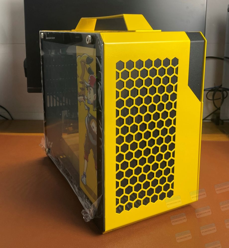 Vỏ Case Máy Tính Mini Itx Traveler - Vàng 5