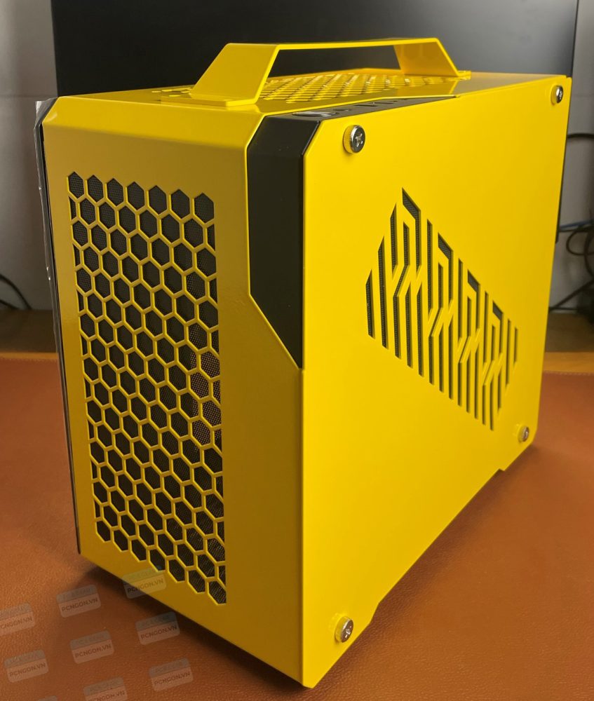 Vỏ Case Máy Tính Mini Itx Traveler - Vàng 6