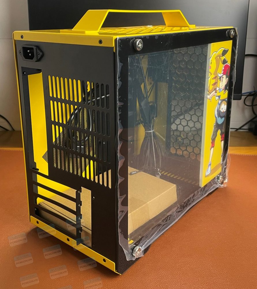 Vỏ Case Máy Tính Mini Itx Traveler - Vàng 8