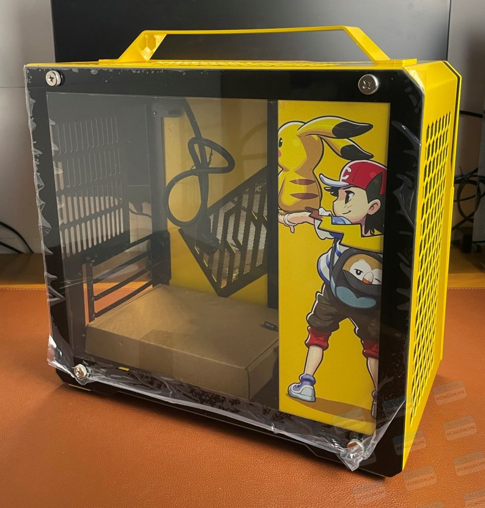 Vỏ Case Máy Tính Mini Itx Traveler - Vàng 9