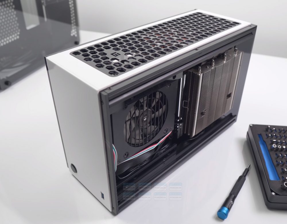 Vỏ Case Máy Tính Mini Itx Geeek A50s - Trắng 2