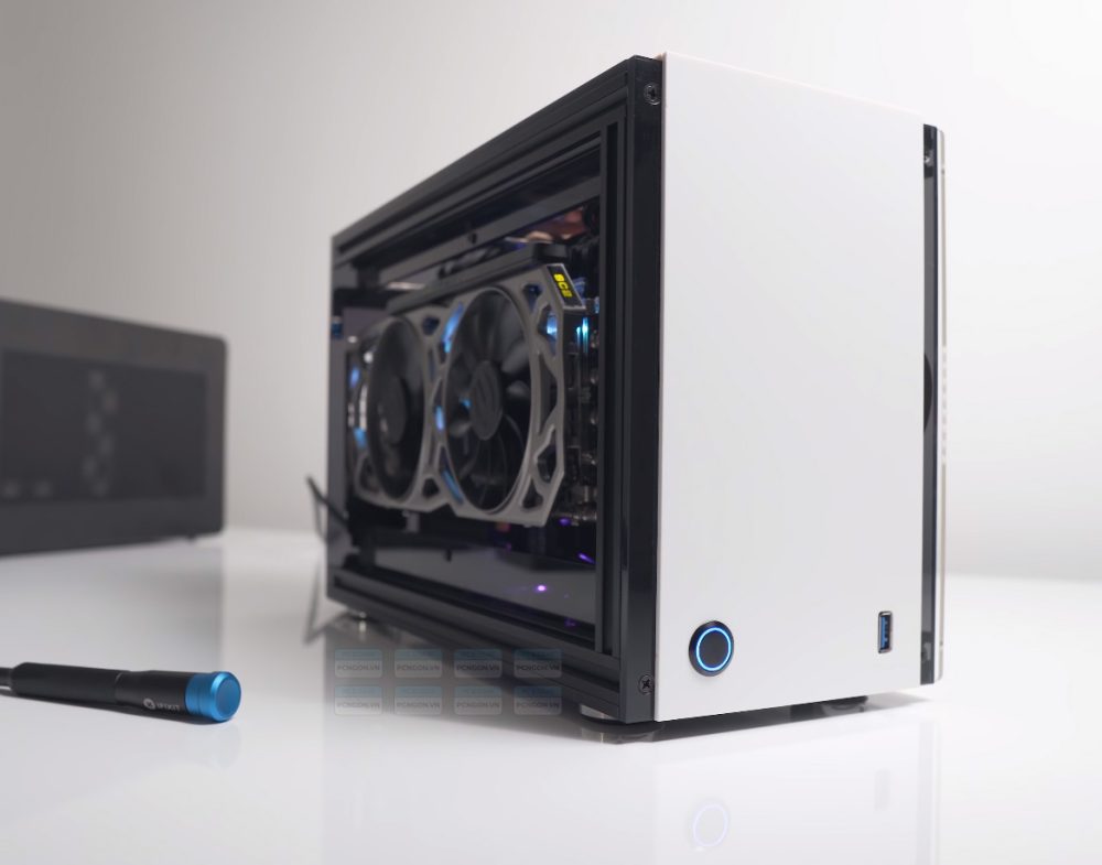 Vỏ Case Máy Tính Mini Itx Geeek A50s - Trắng 3