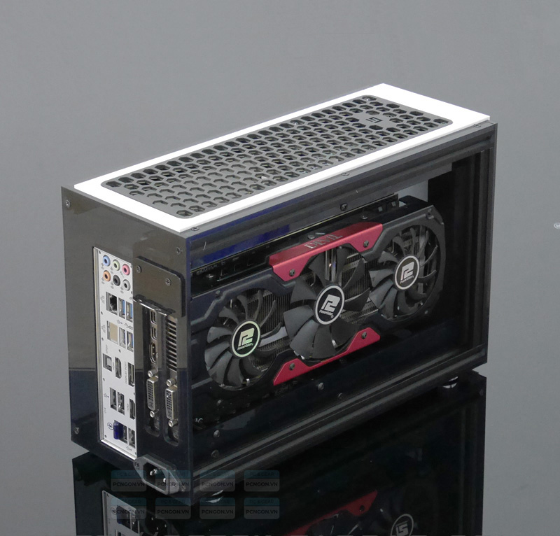 Vỏ Case Máy Tính Mini Itx Geeek A50s - Trắng 8