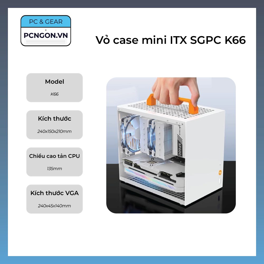 Vỏ Case Máy Tính Mini Itx Sgpc K66