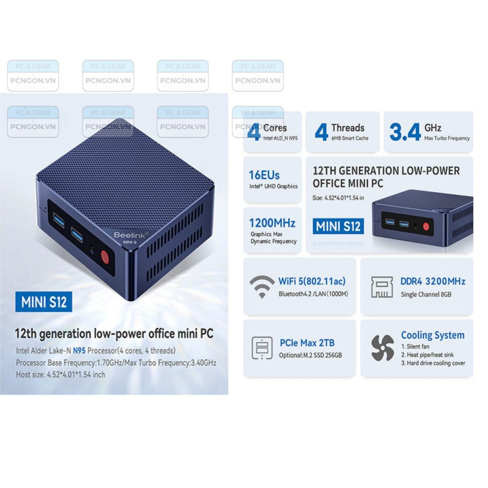 Máy Tính Mini Pc Beelink Eq12 Mini (barebone) 5