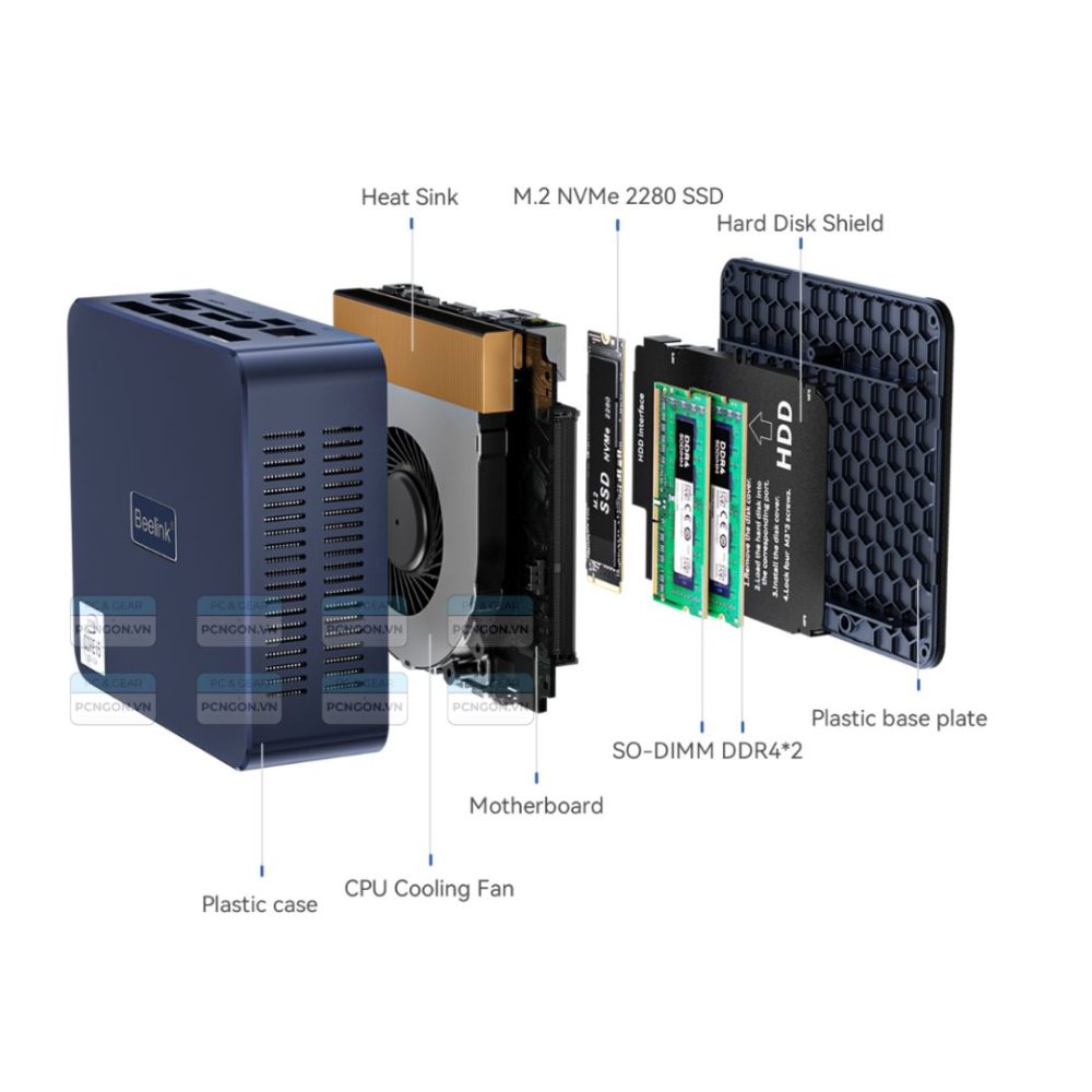 Máy Tính Mini Pc Beelink Sei10 1035g7 (barebone) (3)