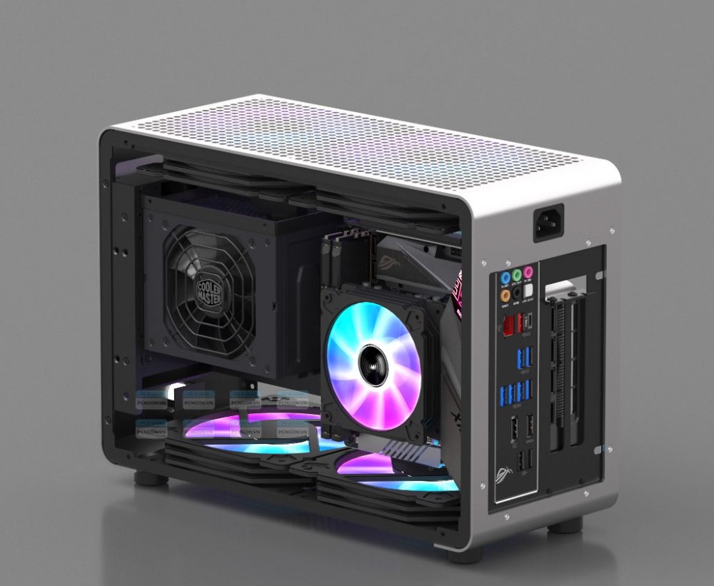 Vỏ Case Máy Tính Mini Itx Geeek G1-pro - Đen 3