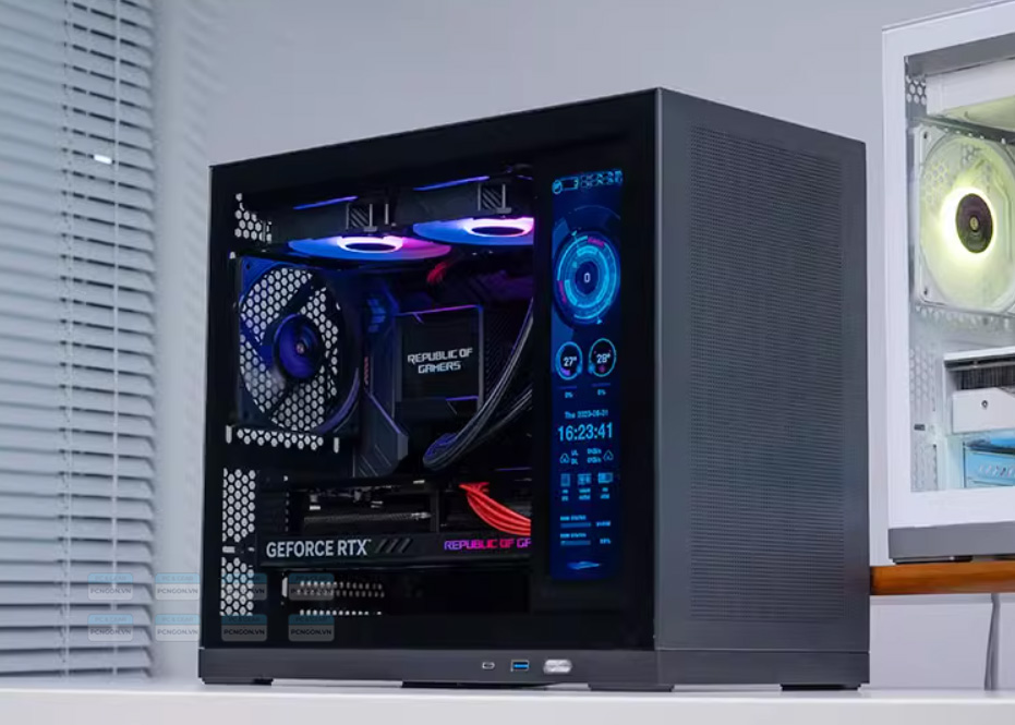Vỏ Case Máy Tính Mini Itx Shiny Snake G500 - Đen 2