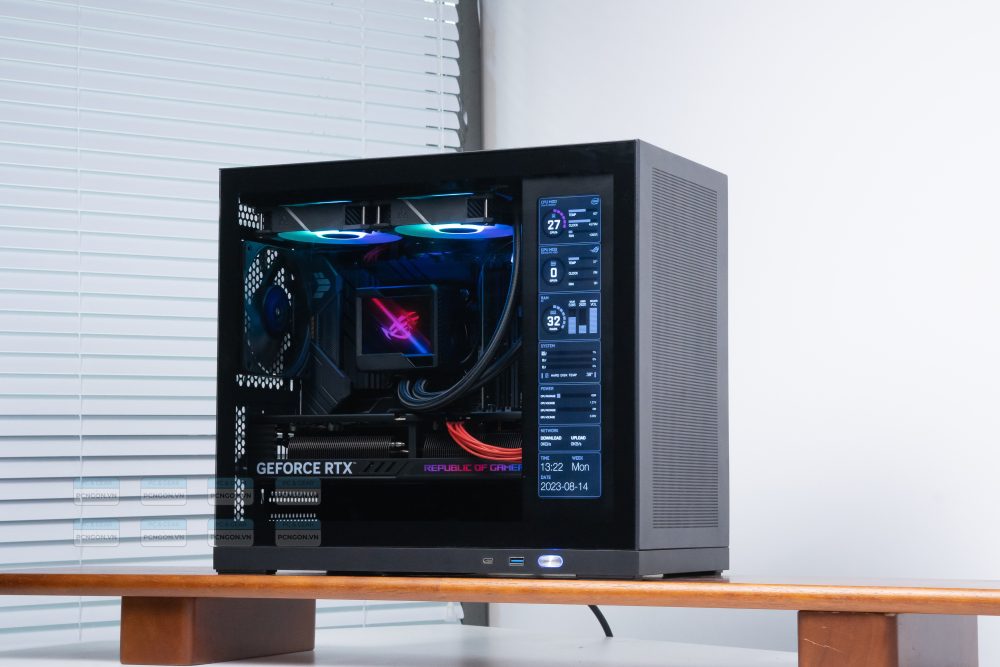 Vỏ Case Máy Tính Mini Itx Shiny Snake G500 - Đen 8