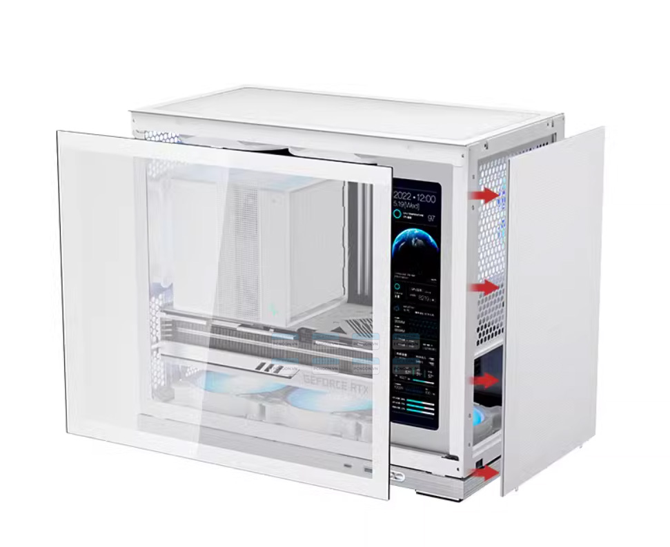 Vỏ Case Máy Tính Mini Itx Shiny Snake G500 - Trắng 3