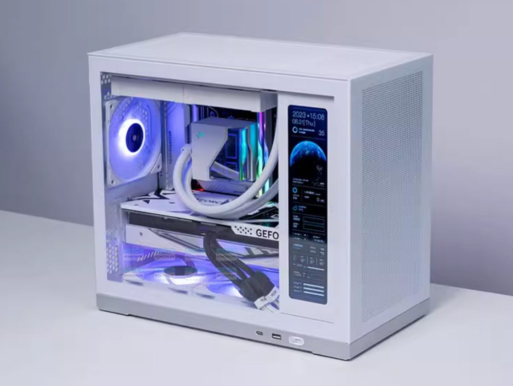 Vỏ Case Máy Tính Mini Itx Shiny Snake G500 - Trắng 6