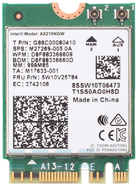 Card Mạng Intel Ax210 Wi-fi 6e 1