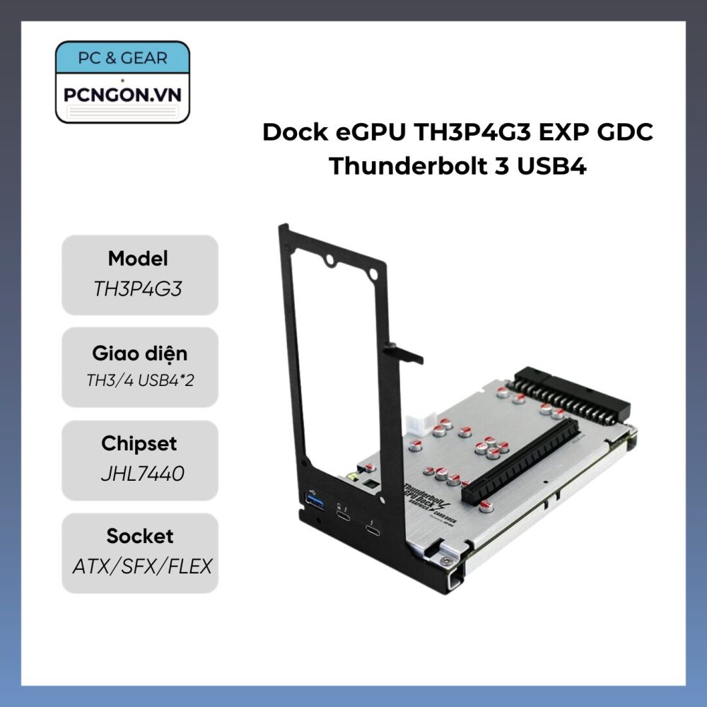 Dock eGPU TH3P4G3 EXP GDC Thunderbolt 3 USB4 (Model: TH3P4G3)