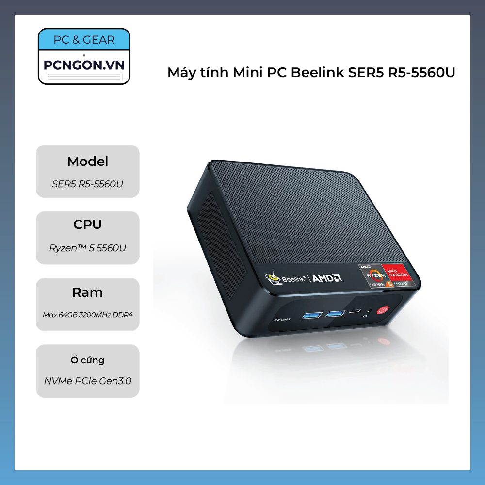 Máy tính Mini PC Beelink SER5 R5-5560U