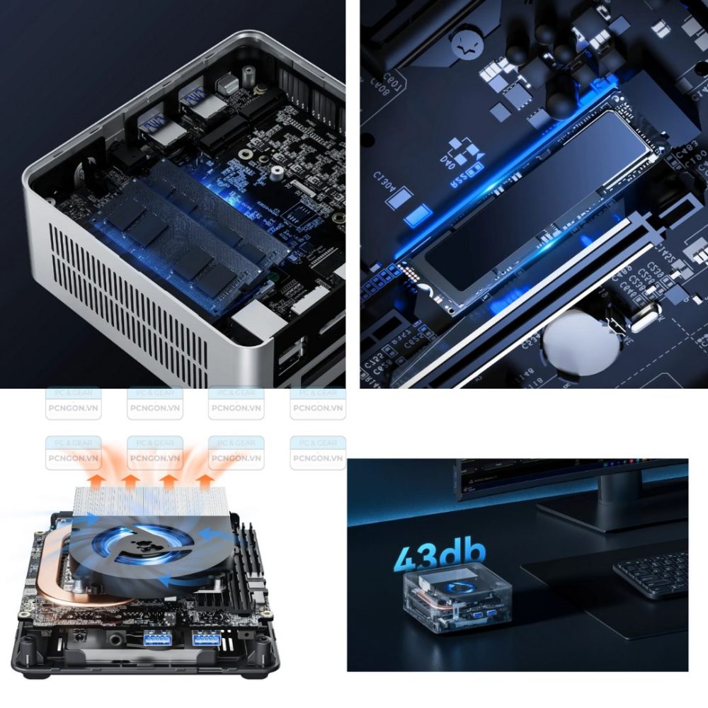 Máy Tính Mini Pc Minisforum Un1245 I5-12450h (barebone) (2)