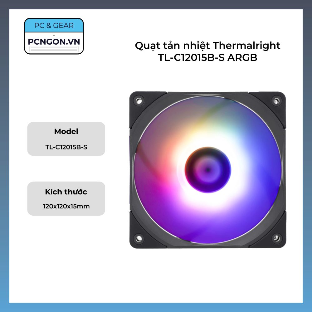 Quạt Tản Nhiệt Thermalright Tl-c12015b-s Argb