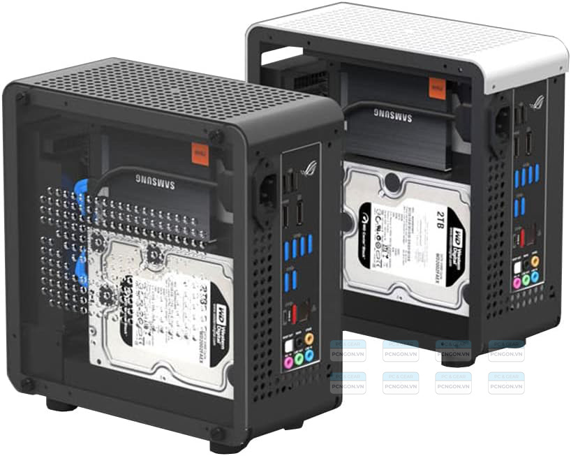 Vỏ Case Máy Tính Mini Itx Geeek C4 - Đen 6
