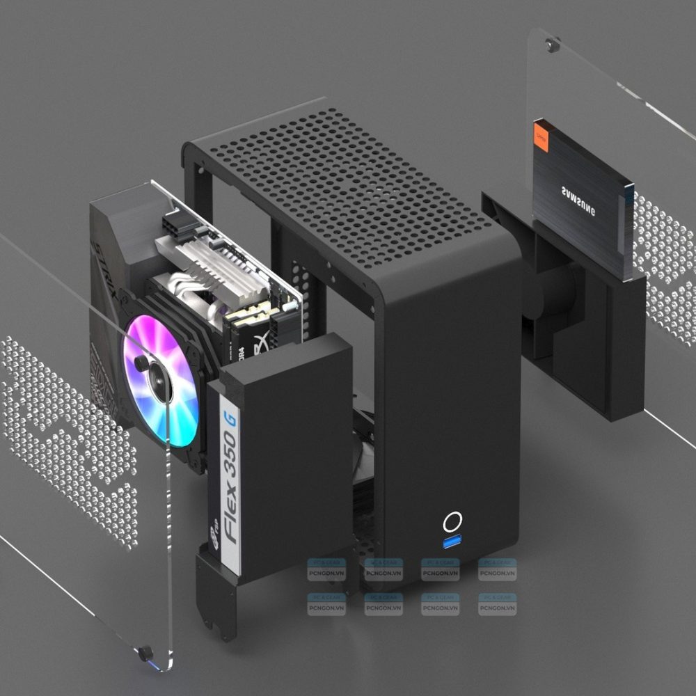 Vỏ Case Máy Tính Mini Itx Geeek C4 - Trắng