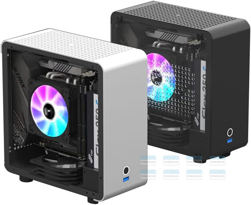 Vỏ Case Máy Tính Mini Itx Geeek C4 - Trắng 4